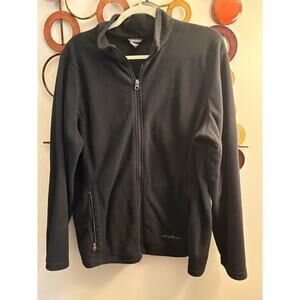 Women’s Eddie Bauer xl black fleece full zip jacket